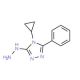 4-cyclopropyl-3-hydrazino-5-phenyl-4H-1,2,4-triazole - chemical structure image