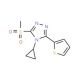 4-cyclopropyl-3-(methylsulfonyl)-5-thien-2-yl-4H-1,2,4-triazole - chemical structure image