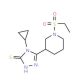 4-Cyclopropyl-5-[1-(ethylsulfonyl)piperidin-3-yl]-4H-1,2,4-triazole-3-thiol - chemical structure image