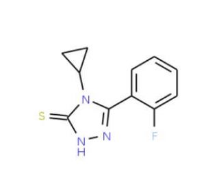 4-cyclopropyl-5-(2-fluorophenyl)-4H-1,2,4-triazole-3-thiol - chemical structure image