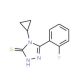 4-cyclopropyl-5-(2-fluorophenyl)-4H-1,2,4-triazole-3-thiol - chemical structure image