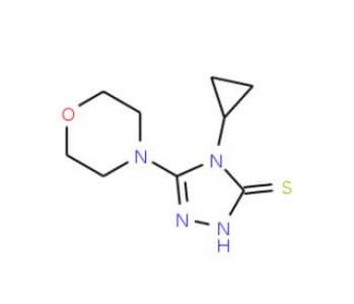 4-cyclopropyl-5-morpholin-4-yl-4H-1,2,4-triazole-3-thiol - chemical structure image