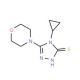 4-cyclopropyl-5-morpholin-4-yl-4H-1,2,4-triazole-3-thiol - chemical structure image
