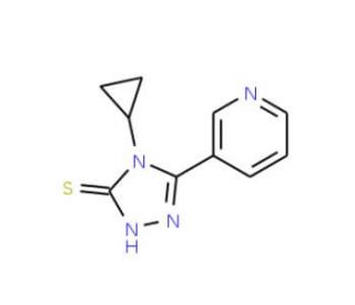 4-cyclopropyl-5-pyridin-3-yl-4H-1,2,4-triazole-3-thiol - chemical structure image