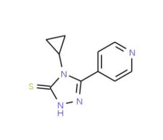 4-cyclopropyl-5-pyridin-4-yl-4H-1,2,4-triazole-3-thiol - chemical structure image