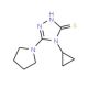 4-cyclopropyl-5-pyrrolidin-1-yl-4H-1,2,4-triazole-3-thiol - chemical structure image