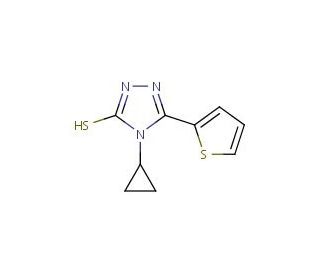 4-cyclopropyl-5-thien-2-yl-4H-1,2,4-triazole-3-thiol - chemical structure image