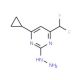 4-Cyclopropyl-6-(difluoromethyl)-2-hydrazinopyrimidine - chemical structure image