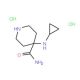 4-(cyclopropylamino)piperidine-4-carboxamide dihydrochloride - chemical structure image