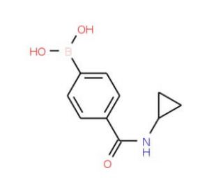 4-(Cyclopropylaminocarbonyl)phenylboronic acid (CAS 515140-26-8) - chemical structure image