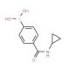 4-(Cyclopropylaminocarbonyl)phenylboronic acid (CAS 515140-26-8) - chemical structure image
