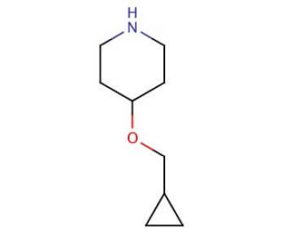 4-(Cyclopropylmethoxy)piperidine - chemical structure image