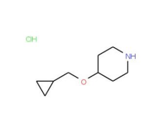 4-(Cyclopropylmethoxy)piperidinehydrochloride - chemical structure image