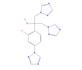 4-Defluoro-4-(1H-1,2,4-triazol-1-yl) fluconazole (CAS 871550-15-1) - chemical structure image