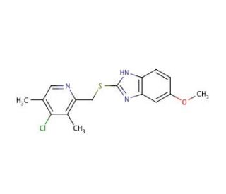 4-Desmethoxy-4-chloro Omeprazole Sulfide (CAS 220757-74-4) - chemical structure image