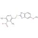 4-Desmethoxy-4-nitro Omeprazole Sulfide (CAS 142885-91-4) - chemical structure image