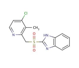 4-Desmethoxypropoxyl-4-chloro Rabeprazole Sulfone - chemical structure image