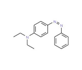 4-(Diethylamino)azobenzene (CAS 2481-94-9) - chemical structure image