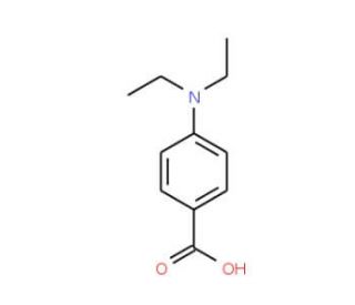 4-Diethylaminobenzoic acid (CAS 5429-28-7) - chemical structure image