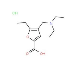 4-Diethylaminomethyl-5-ethyl-furan-2-carboxylic acid hydrochloride - chemical structure image