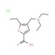 4-Diethylaminomethyl-5-ethyl-furan-2-carboxylic acid hydrochloride - chemical structure image