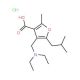4-Diethylaminomethyl-5-isobutyl-2-methyl-furan-3-carboxylic acid hydrochloride - chemical structure image