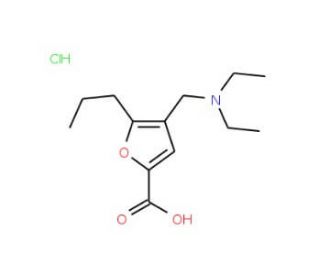 4-Diethylaminomethyl-5-propyl-furan-2-carboxylic acid hydrochloride - chemical structure image