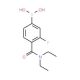 4-(Diethylcarbamoyl)-3-fluorophenylboronic acid (CAS 874289-14-2) - chemical structure image