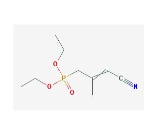 4-(Diethylphosphono)-3-methyl-2-butenenitrile, E/Z mixture (CAS 87549-50-6) - chemical structure image