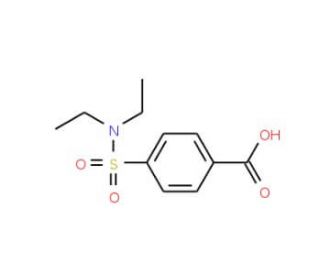 4-Diethylsulfamoyl-benzoic acid (CAS 1213-06-5) - chemical structure image