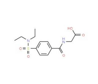 (4-Diethylsulfamoyl-benzoylamino)-acetic acid - chemical structure image