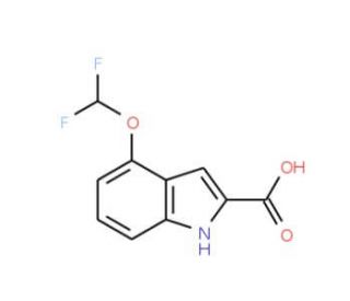 4-(difluoromethoxy)-1H-indole-2-carboxylic acid - chemical structure image