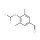 4-(difluoromethoxy)-3,5-dimethylbenzaldehyde - chemical structure image
