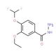 4-Difluoromethoxy-3-ethoxy-benzoic acid hydrazide - chemical structure image
