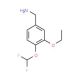 [4-(difluoromethoxy)-3-ethoxyphenyl]methanamine - chemical structure image