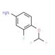 4-(difluoromethoxy)-3-fluoroaniline - chemical structure image