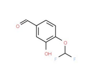 4-Difluoromethoxy-3-hydroxybenzaldehyde (CAS 151103-08-1) - chemical structure image