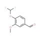 4-Difluoromethoxy-3-methoxy-benzaldehyde (CAS 162401-70-9) - chemical structure image