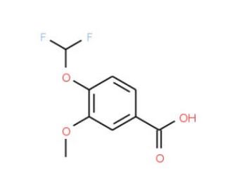 4-Difluoromethoxy-3-methoxy-benzoic acid - chemical structure image