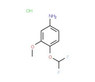 4-Difluoromethoxy-3-methoxy-phenylamine hydrochloride - chemical structure image