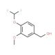 [4-(difluoromethoxy)-3-methoxyphenyl]methanol - chemical structure image