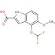 4-(difluoromethoxy)-5-methoxy-1H-indole-2-carboxylic acid - chemical structure image