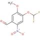 4-(difluoromethoxy)-5-methoxy-2-nitrobenzaldehyde - chemical structure image