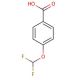 4-(Difluoromethoxy)benzoic acid (CAS 4837-20-1) - chemical structure image