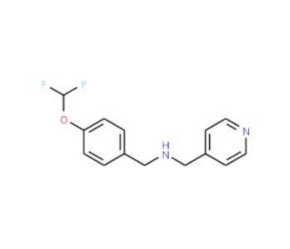 4-(Difluoromethoxy)benzyl]-(pyridin-4-ylmethyl)amine - chemical structure image