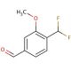 4-(Difluoromethyl)-3-methoxybenzaldehyde (CAS 900641-83-0) - chemical structure image