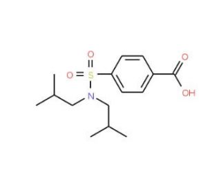 4-Diisobutylsulfamoyl-benzoic acid (CAS 10252-81-0) - chemical structure image