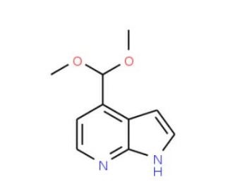 4-(Dimethoxymethyl)-1H-pyrrolo[2,3-b]pyridine (CAS 1186311-04-5) - chemical structure image