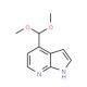 4-(Dimethoxymethyl)-1H-pyrrolo[2,3-b]pyridine (CAS 1186311-04-5) - chemical structure image
