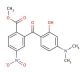 4-Dimethylamino-2-hydroxy-2′-methoxycarbonyl-5′-nitrobenzophenone (CAS 159435-02-6) - chemical structure image